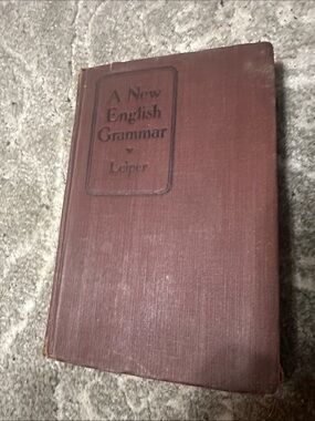 A New English Grammar by Leiper - Brown Hardcover